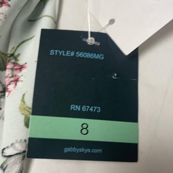 Gabby Skye Dress NWT, W 8, fit & flare, floral - Picture 9 of 12